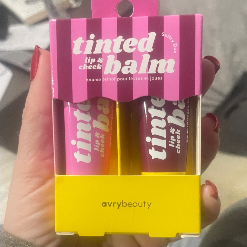 Tinted Lip & Cheek Balm Duo - Avry beauty. Multi use balm. Authentic brand new
